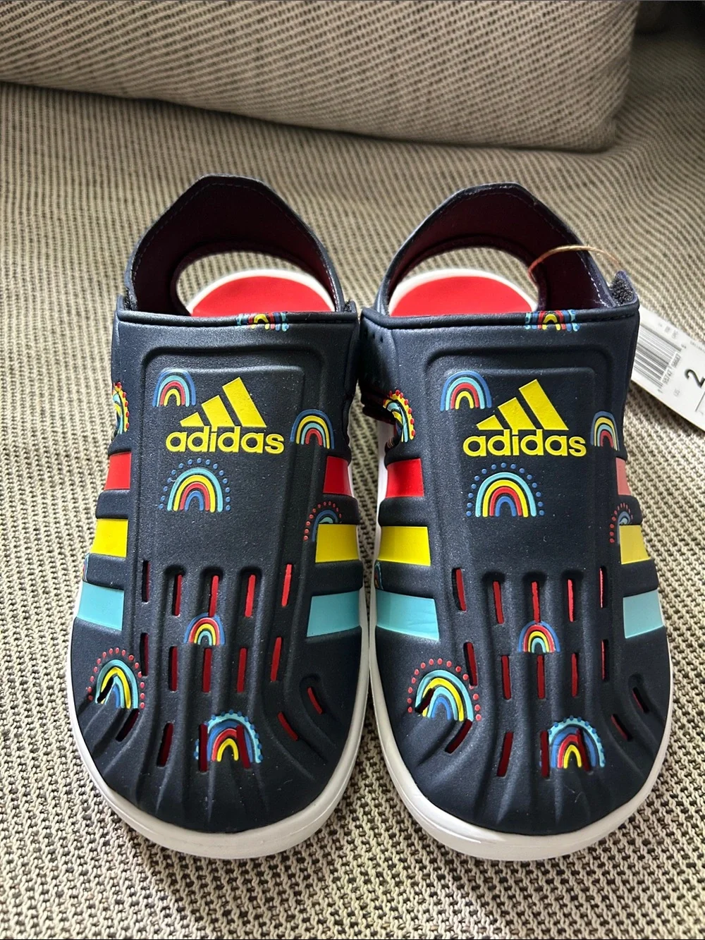 adidas Kids Navy Rainbow Water Sandal